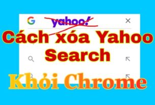 cách xóa yahoo search khỏi chrome