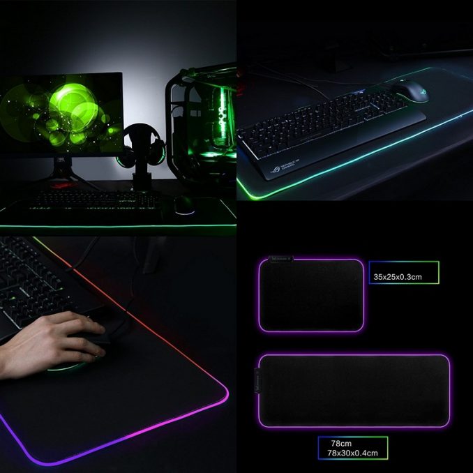 Lót chuột Mouse pad Led RGB 780*300*3mm - hàng nhập khẩu - Bàn di chuột -  Miếng lót chuột Thương hiệu Alpha | LaptopTot.com