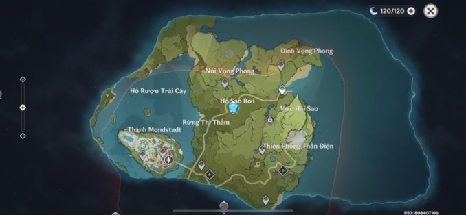 Bản đồ rộng lớn trong game