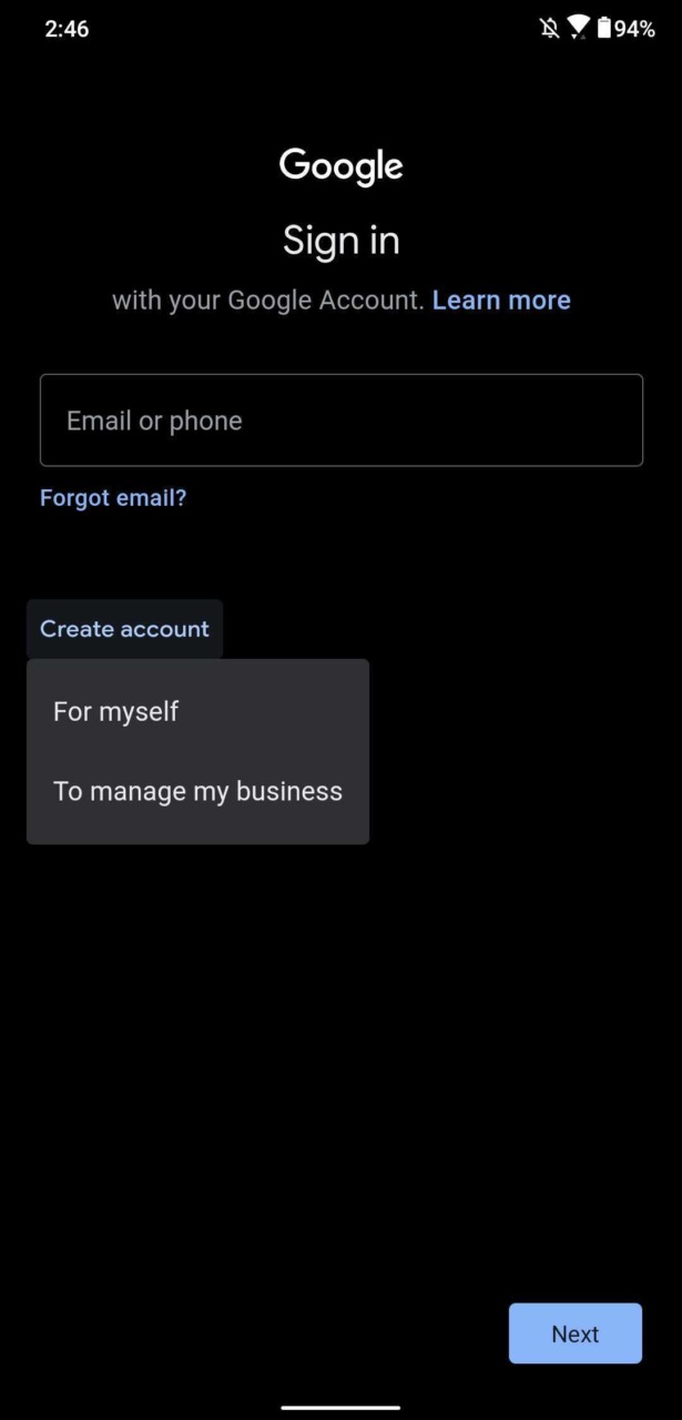 cách tạo tài khoản gmail trên điện thoại android
